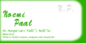 noemi paal business card